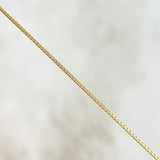 Cadena Veneciana 0.75g / 40cm / 0.8mm Oro Amarillo +3 18K