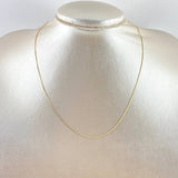 Cadena Veneciana 1.25gr / 15 3/4 in / 0.7mm Oro Amarillo +3 18K ©