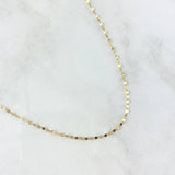 Cadena Flor Espejo 1.05 g / 19 3/4 in / 1 mm Oro Amarillo 18K