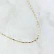 Mirror Flower Chain 0.95gr / 17.8in / 18K Gold +3
