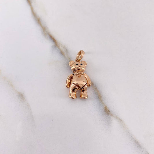 Pendant Articulated Bear 3.95gr / 2.5cm / Smooth Rose Gold &