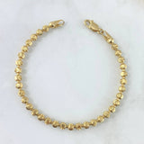 Pulso Militar Media Luna 5.45gr / 7 3/4 in / 4mm Oro Amarillo Nac.Esp. 18K *