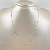 Mirror Flower Chain 0.95gr / 17.8in / 18K Gold +3