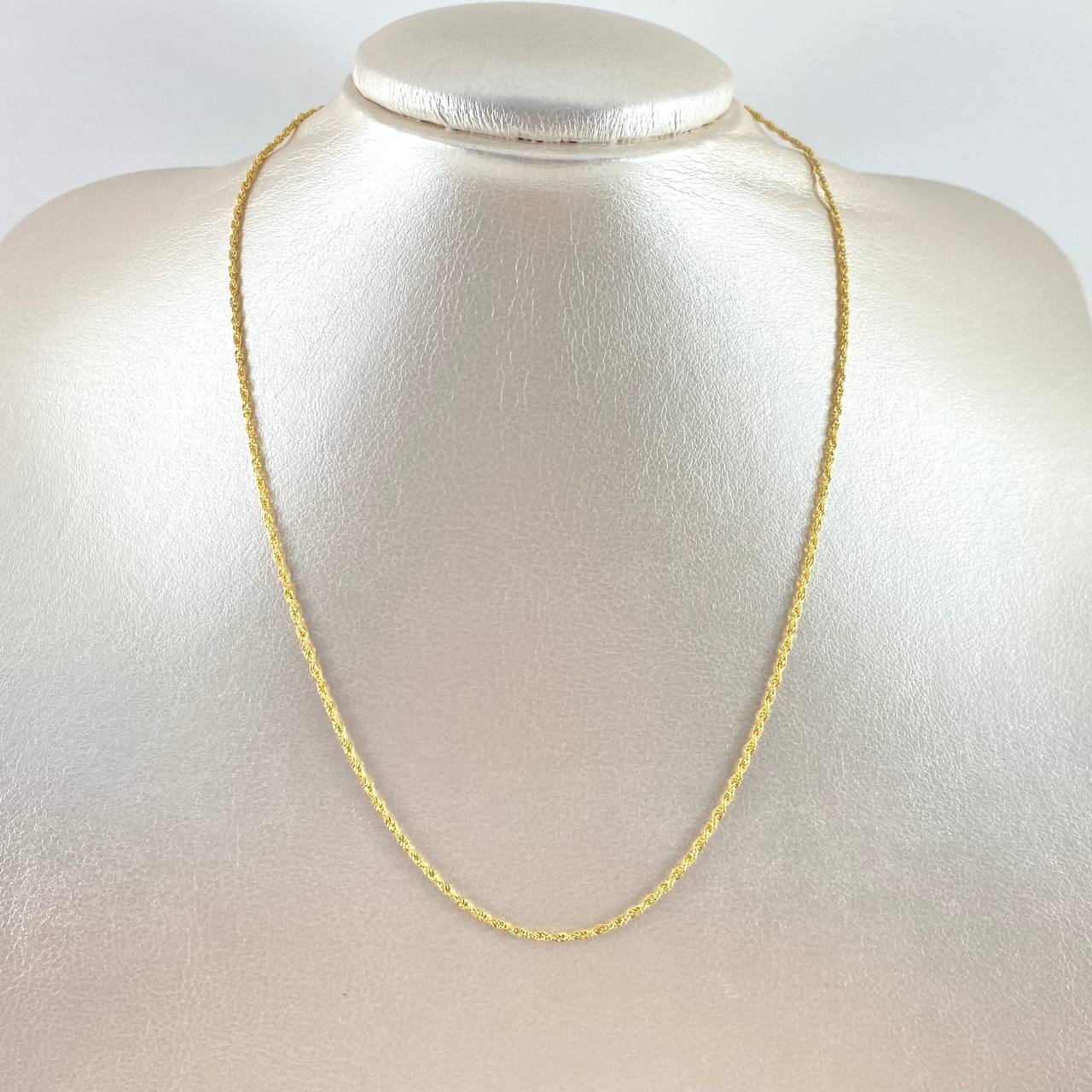 Rope Chain 0.85gr / 17 3/4 in / 1.2mm Yellow Gold +3 18K