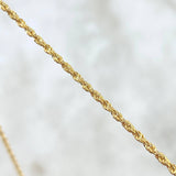 Rope Chain 0.85gr / 17 3/4 in / 1.2mm Yellow Gold +3 18K *
