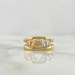 Double Line Butterfly Ring 1.9gr / Size 7 1/4 / Three Golds