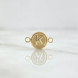 Herraje Letra K 0.35gr / 1.2cm / Circulo Mate Oro Amarillo