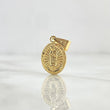 Pendant Virgen Guadalupe 0.8gr / 2.2cm / Stamped - Smooth Yellow Gold Charger