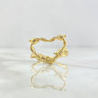 Wire Wrapped Heart Ring 4gr / T5 1/2 / 18K Yellow Gold *