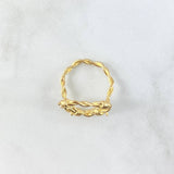 Wire Wrapped Heart Ring 4gr / T5 1/2 / 18K Yellow Gold *