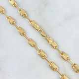Rustic Canotillo Chain 10.3gr / 60cm / 5mm 18K Yellow Gold