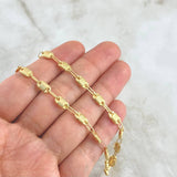 Rustic Canotillo Chain 10.3gr / 60cm / 5mm 18K Yellow Gold