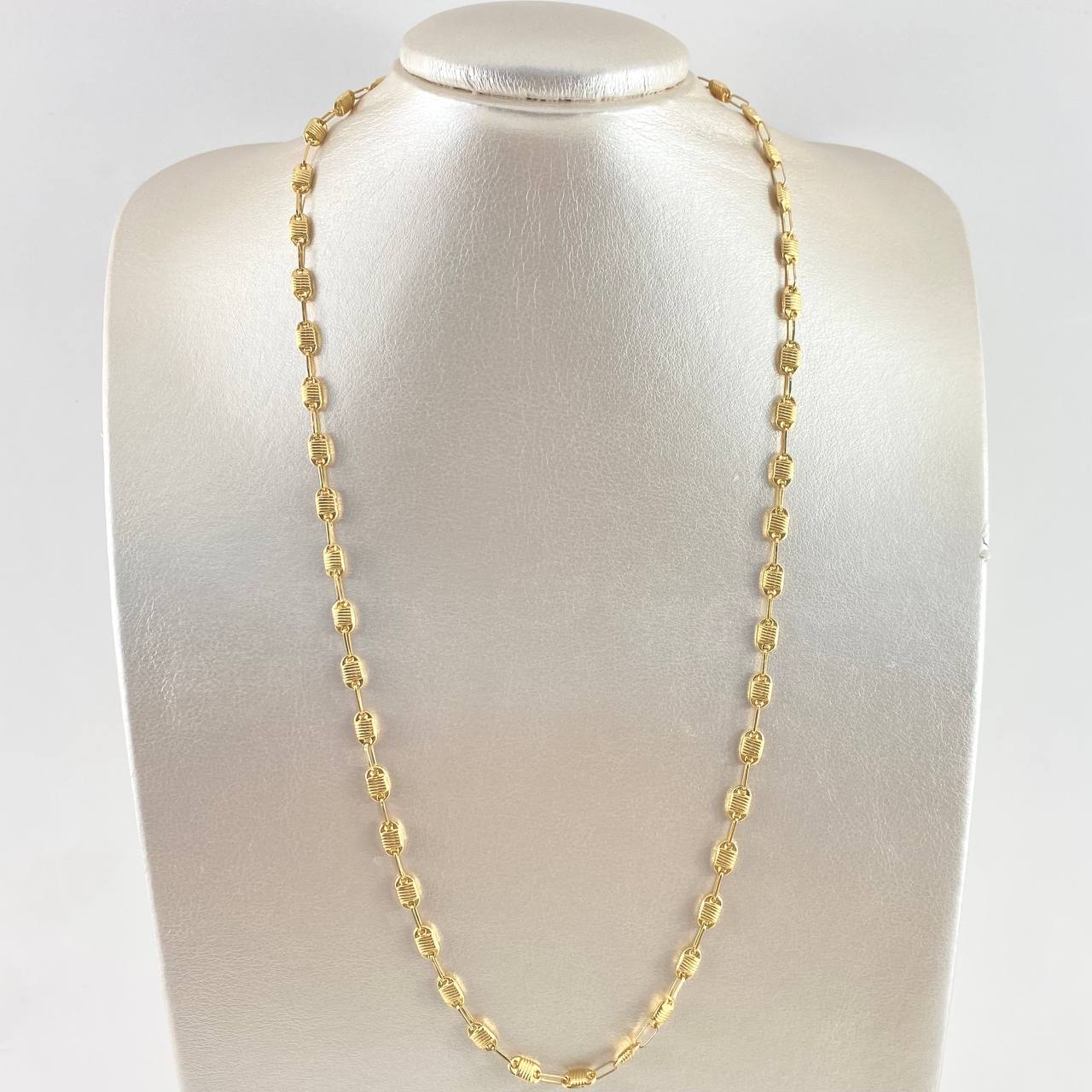 Rustic Canotillo Chain 10.3gr / 60cm / 5mm 18K Yellow Gold