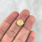 Charm Letter G 0.45gr / 1.5cm / Yellow Gold Edged Circle 18K