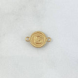 Charm Letter G 0.45gr / 1.5cm / Yellow Gold Edged Circle 18K