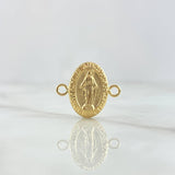 Charm Virgen Milagrosa 0.8gr / 1.7cm / Matte - Polished 18K Yellow Gold