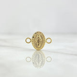 Charm Miraculous Virgin 0.5gr / 1.4cm / Matte - Plain Yellow Gold 18K