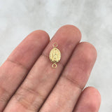 Herraje Virgen Guadalupe 0.3gr / 1.4cm / Troquelado Oro Amarillo