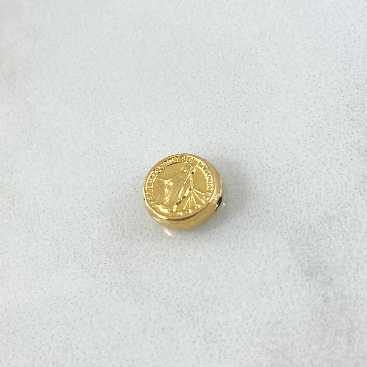 Herraje Virgen Milagrosa 0.45gr / 1/4 in / Oro Amarillo 18K *