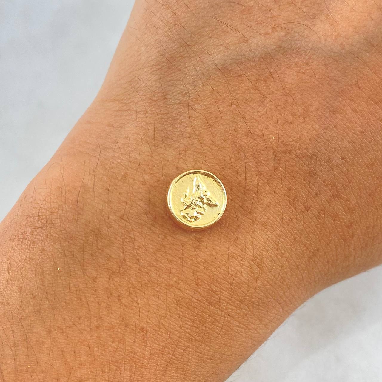 Herraje San Miguel 0.55gr / 1/2 in / Oro Amarillo 18K ©