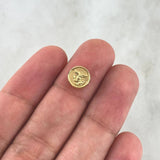 Herraje San Miguel Arcangel 0.4gr / 1/4 in / Oro Amarillo 18K ©