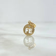 Pendant FE 0.55gr / 1.4cm / White Zircon Yellow Gold