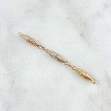 Charm Rustic Scrap Dubai 0.65gr / 4.8cm / 3.5mm Three Links Three 18K Golds