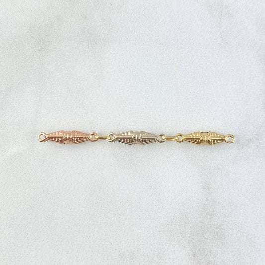 Charm Rustic Scrap Dubai 0.65gr / 4.8cm / 3.5mm Three Links Three 18K Golds