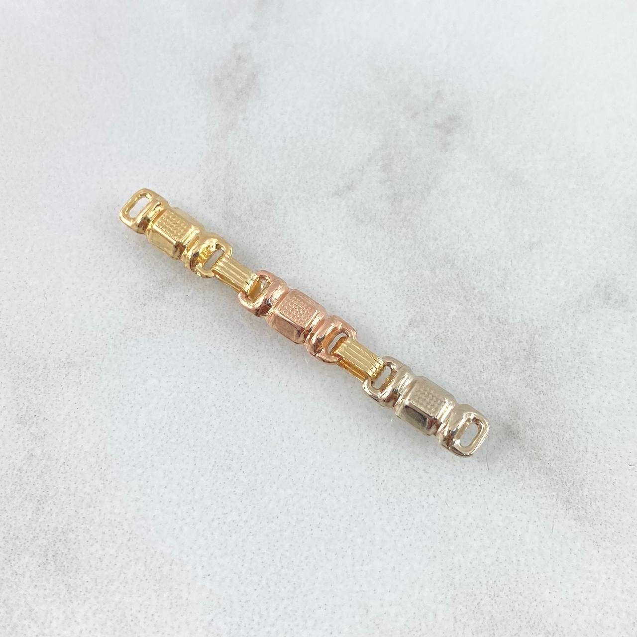 Charm Rustic Scrap Textured Barrel 0.8gr / 3.6cm / Tres Oros 18K