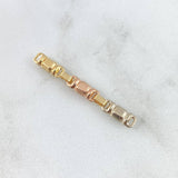 Charm Rustic Scrap Textured Barrel 0.8gr / 3.6cm / Tres Oros 18K