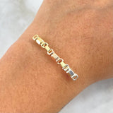 Charm Rustic Scrap Textured Barrel 0.8gr / 3.6cm / Tres Oros 18K