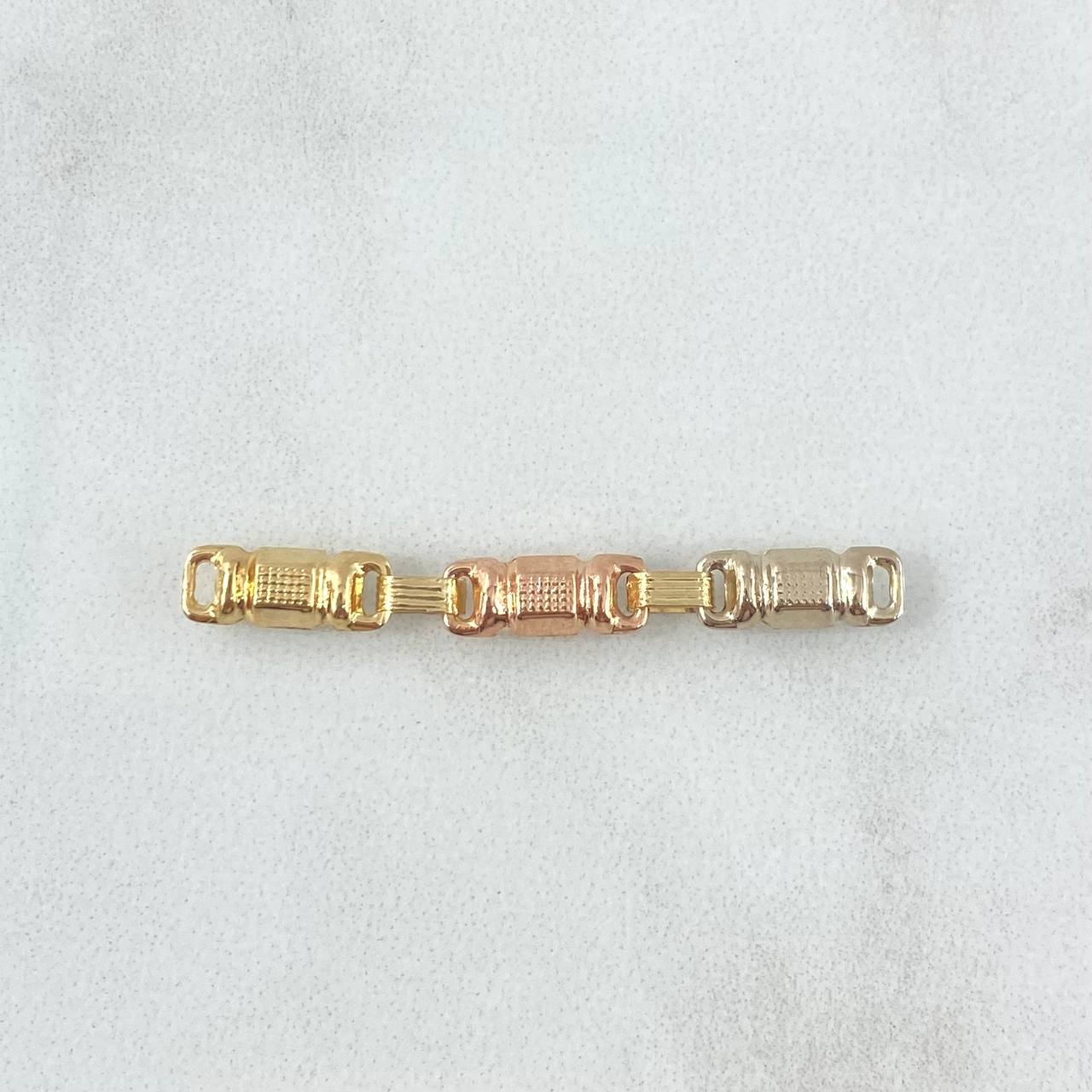 Charm Rustic Scrap Textured Barrel 0.75gr / 3.6cm / Tres Oros 18K