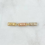 Charm Rustic Scrap Textured Barrel 0.75gr / 3.6cm / Tres Oros 18K