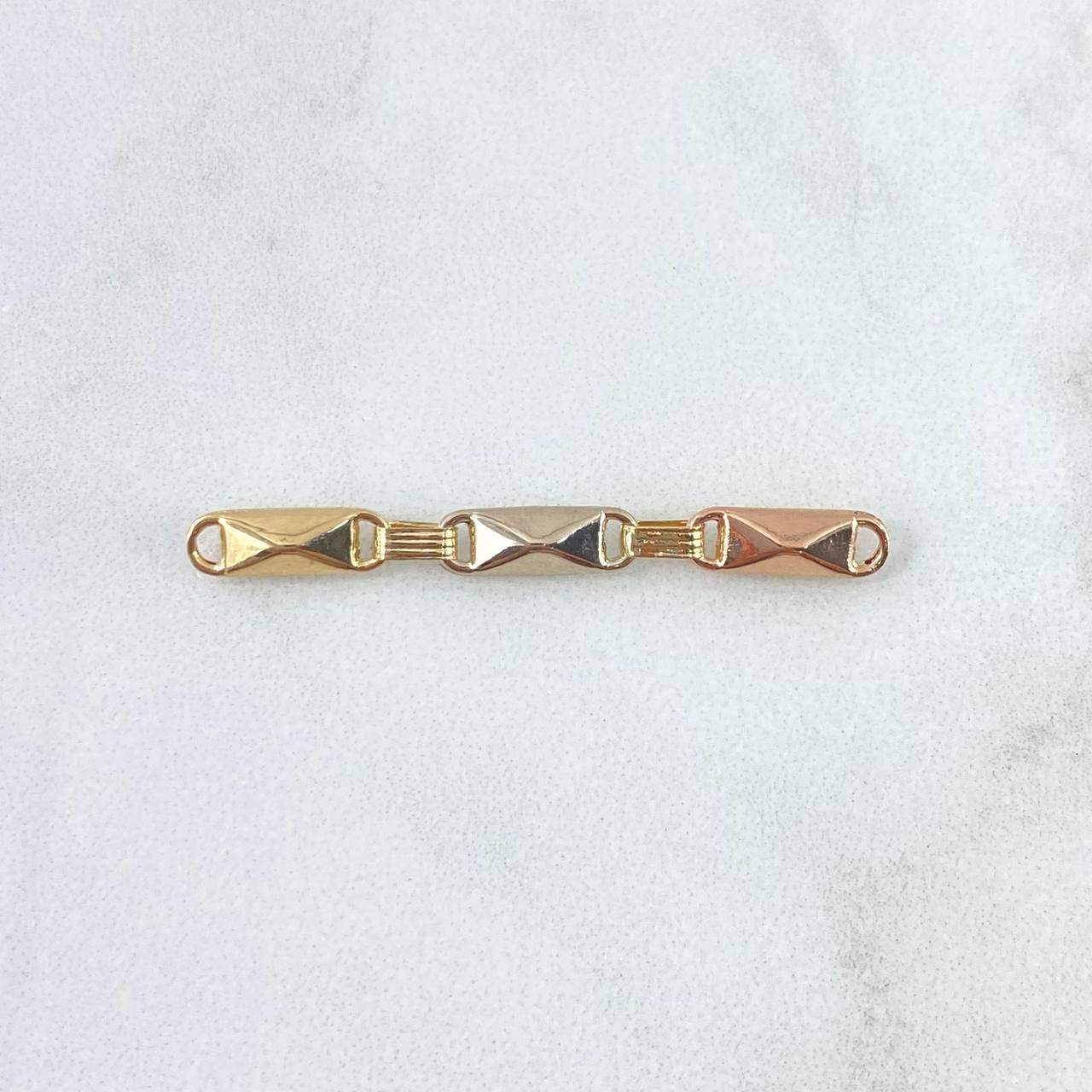 Charm Rustic Adige Crossed Scrap 0.75gr / 3.6cm / Tres Oros 18K