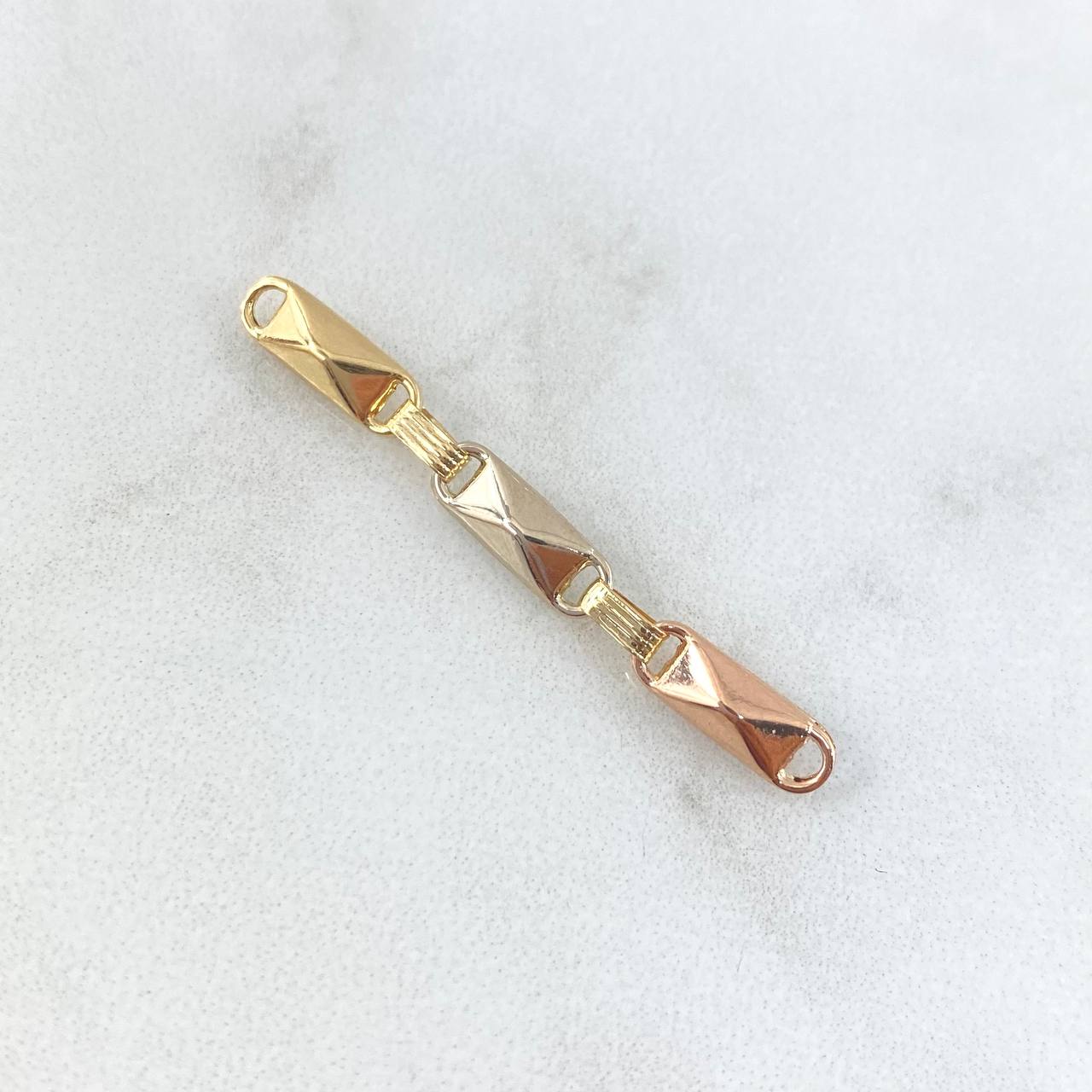 Charm Rustic Adige Crossed Scrap 0.75gr / 3.6cm / Tres Oros 18K