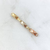 Charm Rustic Adige Crossed Scrap 0.75gr / 3.6cm / Tres Oros 18K