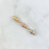 Charm Rustic Scrap Smooth Barrel 0.75gr / 3.6cm / Tres Oros 18K