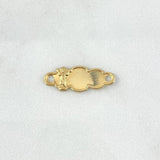 Charm Nuble Plate 0.6gr / 0.9in / Divino Niño 18K Gold ©