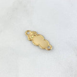 Charm Nuble Plate 0.6gr / 0.9in / Divino Niño 18K Gold ©