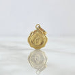 Pendant Virgen Del Carmen 0.75gr / 2cm / Yellow Gold 18K Floral Frame
