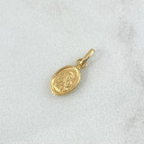 Pendant Sacred Heart of Jesus - Virgin of Carmen 0.3gr / 1.5cm / 18K Yellow Gold