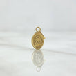 Pendant Sacred Heart of Jesus - Virgin of Carmen 0.3gr / 1.5cm / 18K Yellow Gold