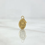 Pendant Sacred Heart of Jesus - Virgin of Carmen 0.3gr / 1.5cm / 18K Yellow Gold