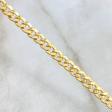Cuban Links Bracelet 5.5gr / 8 in / 5.02mm Yellow Gold +1 18K !