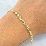 Bracelet 2.2gr / 19cm / 2.8mm Yellow Gold +1 18K *