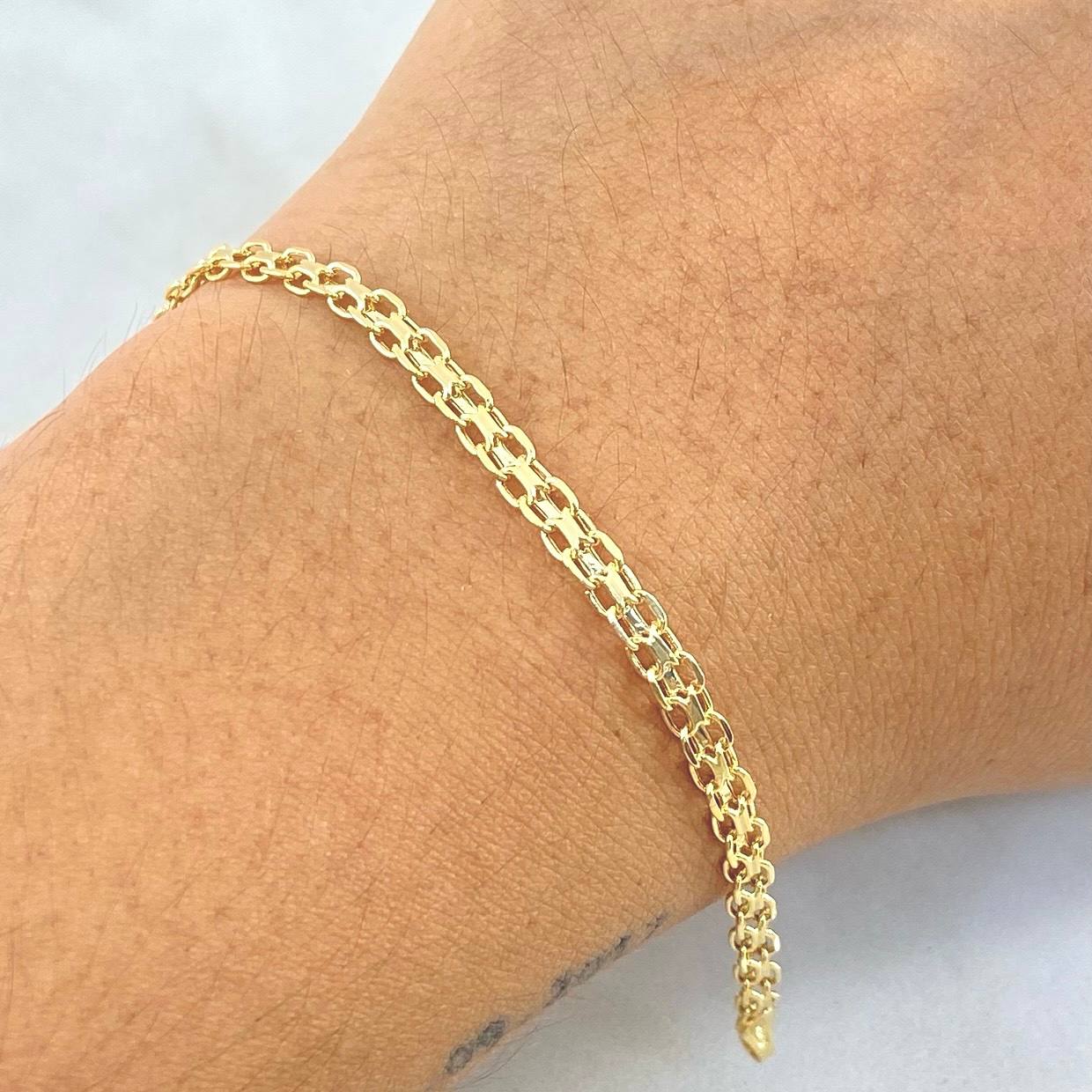 Pulso Chino 5gr / 21cm / 3.7mm Oro Amarillo +0 18K ©