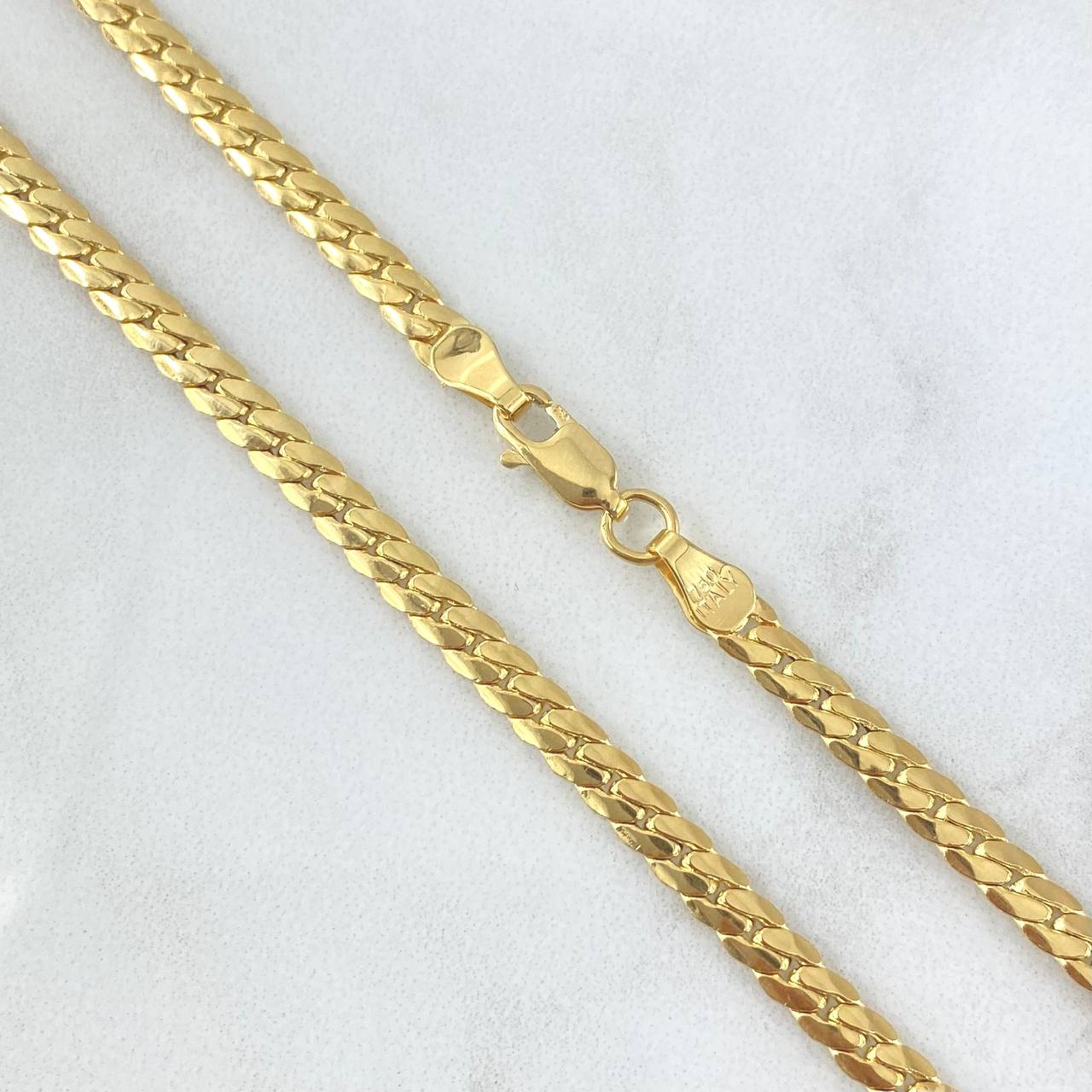 Flat Snake Chain 9.65gr / 23 1/2 in / 18K Gold +3 !