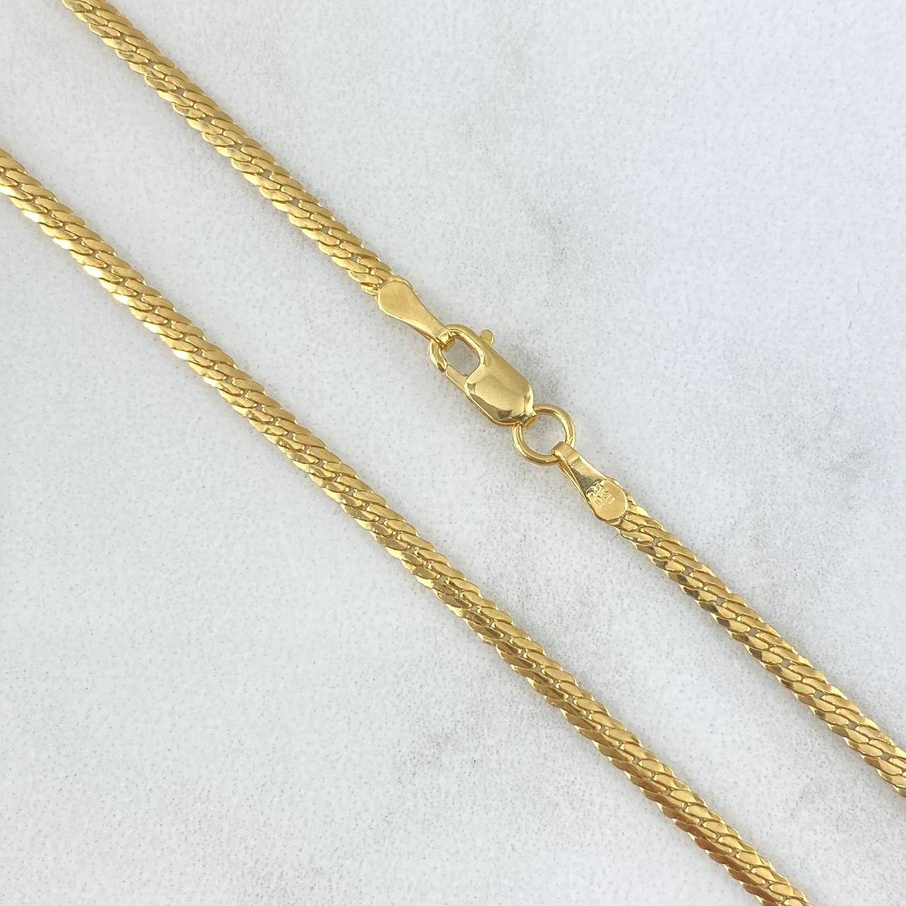 Flat Snake Chain 4.35gr / 50cm / 2.3mm Yellow Gold +3 18K