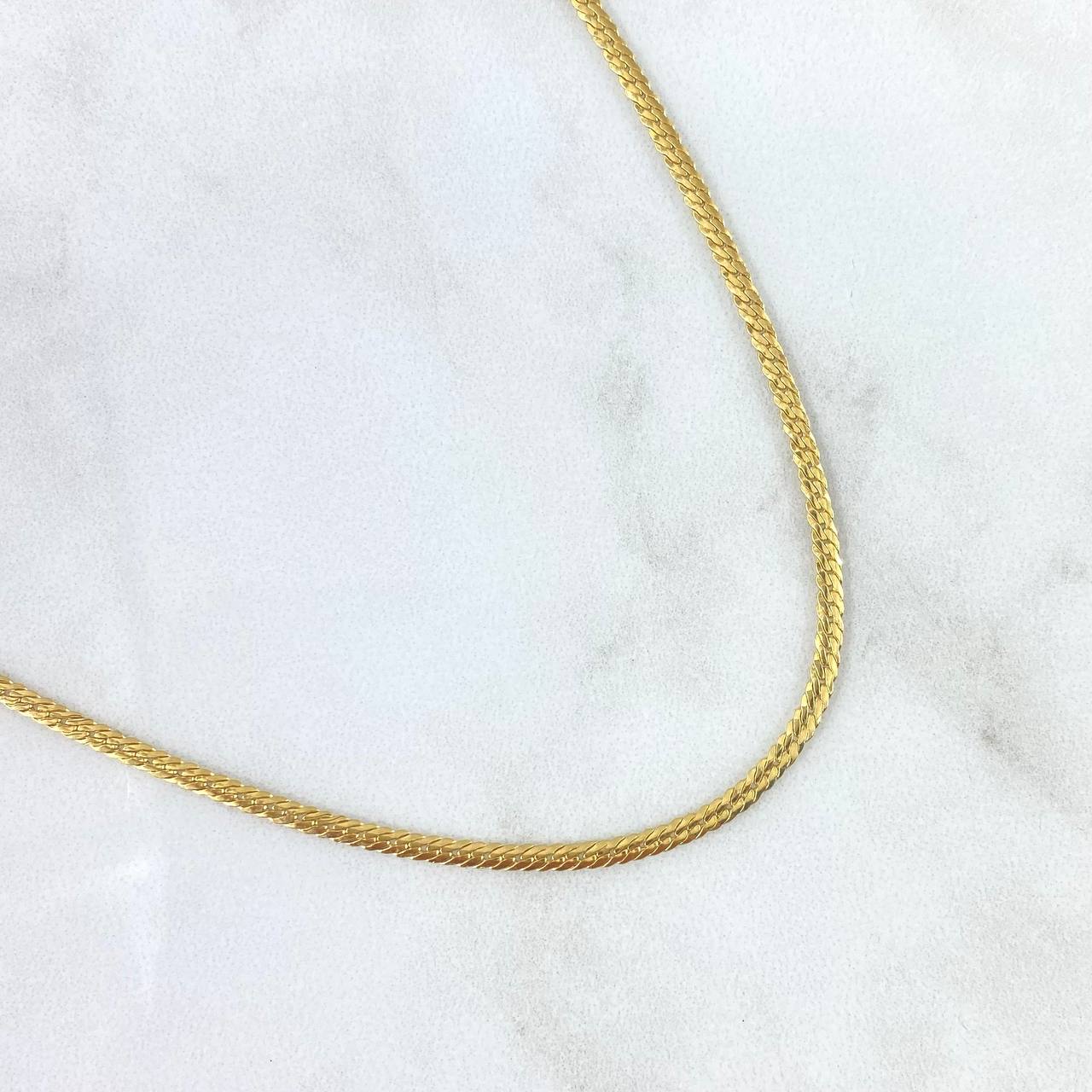 Flat Snake Chain 8.35gr / 19 3/4 in / 18K Gold +3 !