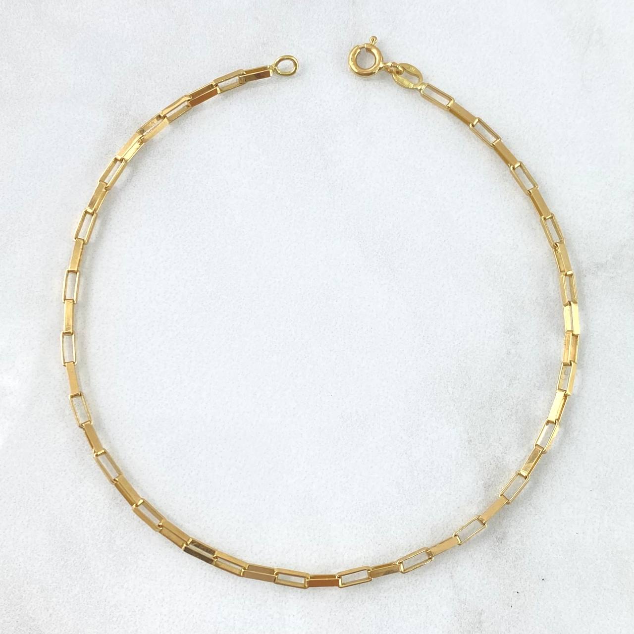 Paperclip Bracelet 2.8gr / 19cm / 2mm Yellow Gold +3 18K ©